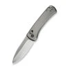 WE Nightblade Folding Knife Polished Bead Blast Titanium Handle 20CV Plain Edge Hand Rubbed Satin Finish WE22046-2