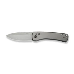 WE Nightblade Folding Knife Polished Bead Blast Titanium Handle 20CV Plain Edge Hand Rubbed Satin Finish WE22046-2 -We Knife Clipping Path Nightblade WE22046 2 8 19560.1732587724