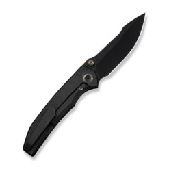 (Pre-Order Ships 9/25) WE Ryson Folding Knife Black Titanium Handle M390 Plain Edge Black Stonewash Finish WE24086-1