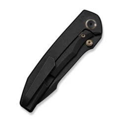 (Pre-Order Ships 9/25) WE Ryson Folding Knife Black Titanium Handle M390 Plain Edge Black Stonewash Finish WE24086-1 -We Knife Clipping Path Ryson WE24086 1 5 79697.1756857014