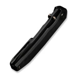 (Pre-Order Ships 9/25) WE Ryson Folding Knife Black Titanium Handle M390 Plain Edge Black Stonewash Finish WE24086-1 -We Knife Clipping Path Ryson WE24086 1 6 70447.1756857013