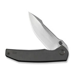 (Pre-Order Ships 9/25) WE Ryson Folding Knife Gray Titanium Handle M390 Plain Edge Hand Rubbed Satin Finish WE24086-2 -We Knife Clipping Path Ryson WE24086 2 3 09527.1756857735