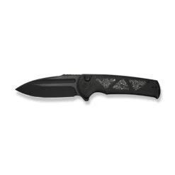 WE Sylox Folding Knife Black Titanium Aluminum Foil Carbon Fiber Handle M390 Plain Edge -We Knife Clipping Path Sylox WE24027 1 8 03865.1741368025