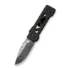 WE Tyro Folding Knife Black/Gold Titanium Handle Damasteel Plain Edge WE24001-DS1