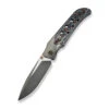 WE Guthrie Folding Knife Gray Titanium/Nebula Fat Carbon Fiber Handle 20CV Plain Edge Polished Gray/Satin Flat Finish WE23072B-3 -We Knife Clipping Path WE Guthrie WE23072B 3 1 35400.1724629041