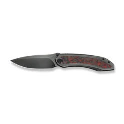 WE Winsome Folding Knife Polished Gray Titanium/Lava Flow Carbon Fiber Handle M390 Plain Edge WE23092-4 -We Knife Clipping Path Winsome WE23092 4 8 31585.1741294489