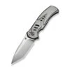 WE Button Lock Zentron Folding Knife Gray Titanium Handle M390 Plain Edge Satin Finish WE24094-2 -We Knife Clipping Path Zentron WE24094 2 1 85440.1754594902