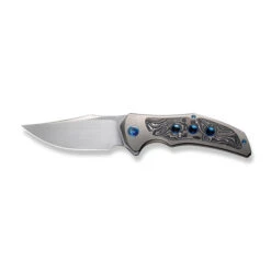 WE Magnetron Folding Knife Gray/Black/Blue Titanium/Aluminum Foil Carbon Fiber Handle 20CV Clip Point Plain Edge Hand Rubbed Satin Finish WE18058-1 17 WE Magnetron Folding Knife Gray/Black/Blue Titanium/Aluminum Foil Carbon Fiber Handle 20CV Clip Point Plain Edge Hand Rubbed Satin Finish WE18058-1 -We Knife WE18058 1 Magnetron 8 56802.1680213506