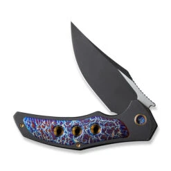 WE Magnetron Folding Knife Black/Flamed/Blue/Gold Titanium Handle 20CV Clip Point Plain Edge Black/Satin Finish WE18058-4 12 WE Magnetron Folding Knife Black/Flamed/Blue/Gold Titanium Handle 20CV Clip Point Plain Edge Black/Satin Finish WE18058-4 -We Knife WE18058 4 Magnetron 3 71298.1680217070