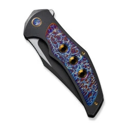WE Magnetron Folding Knife Black/Flamed/Blue/Gold Titanium Handle 20CV Clip Point Plain Edge Black/Satin Finish WE18058-4 13 WE Magnetron Folding Knife Black/Flamed/Blue/Gold Titanium Handle 20CV Clip Point Plain Edge Black/Satin Finish WE18058-4 -We Knife WE18058 4 Magnetron 4 02921.1680217069