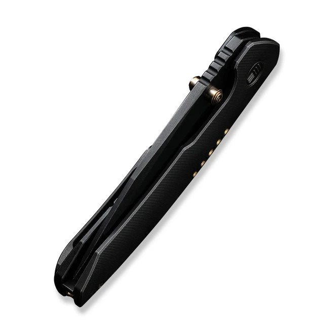 WE Trogon Folding Knife Black Titanium Handle 20CV Plain Edge Spear Point Black Stonewash Finish WE22002B-2 8 WE Trogon Folding Knife Black Titanium Handle 20CV Plain Edge Spear Point Black Stonewash Finish WE22002B-2 - Image 6