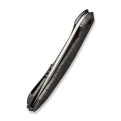 WE Merata Folding Knife Tiger Stripe Flamed Titanium Handle 20CV Trailing Point Plain Edge Hand Rubbed Satin Finish Limited Edition WE22008A-3 15 WE Merata Folding Knife Tiger Stripe Flamed Titanium Handle 20CV Trailing Point Plain Edge Hand Rubbed Satin Finish Limited Edition WE22008A-3 -We Knife WE22008A 3 Merata 6 08689.1676054911