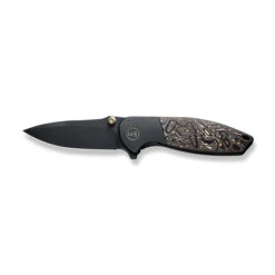 WE Nitro Mini Folding Knife Black Titanium Copper Foil Carbon Fiber Handle 20CV Drop Point Plain Edge WE22015-2 -We Knife WE22015 2 Nitro Mini 8 37112.1669662063