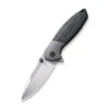 WE Nitro Mini Folding Knife Gray Titanium/Black Linen Micarta Handle 20CV Drop Point Hand Rubbed Satin Finish WE22015-3 -We Knife WE22015 3 Nitro Mini 1 87061.1669663646