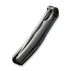WE Zonda Folding Knife Gray Titanium/Twill Carbon Fiber/Flamed Titanium Inlay Handle 20CV Clip Point Plain Edge Silver Bead Blast Finish WE22016-2 15 WE Zonda Folding Knife Gray Titanium/Twill Carbon Fiber/Flamed Titanium Inlay Handle 20CV Clip Point Plain Edge Silver Bead Blast Finish WE22016-2 -We Knife WE22016 2 Zonda 6 56088.1691423452