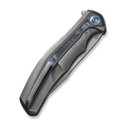 WE Zonda Folding Knife Black Titanium/Titanium Marble Carbon Fiber Inlay Handle 20CV Clip Point Plain Edge Gray Hand Rubbed Finish WE22016-4 14 WE Zonda Folding Knife Black Titanium/Titanium Marble Carbon Fiber Inlay Handle 20CV Clip Point Plain Edge Gray Hand Rubbed Finish WE22016-4 -We Knife WE22016 4 Zonda 5 33778.1691425431