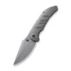 WE Riff-Raff Folding Knife Gray Titanium Handle 20CV Clip Point Plain Edge Gray Stonewash Finish WE22020B-3 -We Knife WE22020B 3 Riff Raff 1 35754.1684870942