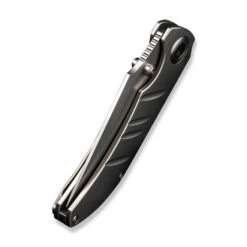 WE Riff-Raff Folding Knife Polished Bead Blast Titanium Handle 20CV Clip Point Plain Edge Polished Bead Blast Finish WE22020B-4 -We Knife WE22020B 4 Riff Raff 6 31369.1684874029