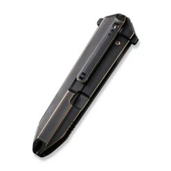 WE Diatomic Folding Knife Black Titanium Handle 20CV Dagger Plain Edge Black Stonewash Finish WE22032-1 -We Knife WE22032 1 Diatomic 5 33245.1684436476