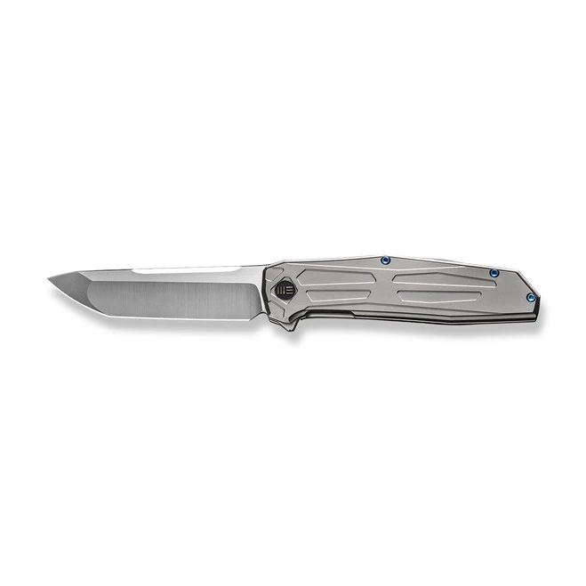 WE Shadowfire Folding Knife Gray Titanium Handle 20CV Tanto Plain Edge Hand Polished Satin Finish WE22035-2 10 WE Shadowfire Folding Knife Gray Titanium Handle 20CV Tanto Plain Edge Hand Polished Satin Finish WE22035-2 - Image 8
