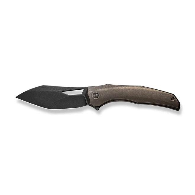 WE Ignio Folding Knife Bronze Titanium Handle 20CV Wharnto Plain Edge Black Stonewash Finish WE22042B-2 10 WE Ignio Folding Knife Bronze Titanium Handle 20CV Wharnto Plain Edge Black Stonewash Finish WE22042B-2 - Image 8