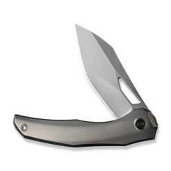 WE Ignio Folding Knife Polished Bead Blast Titanium Handle 20CV Wharnto Plain Edge Silver Bead Blast Finish WE22042B-4 12 WE Ignio Folding Knife Polished Bead Blast Titanium Handle 20CV Wharnto Plain Edge Silver Bead Blast Finish WE22042B-4 -We Knife WE22042B 4 Ignio 3 26928.1695951785
