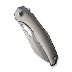 WE Ignio Folding Knife Polished Bead Blast Titanium Handle 20CV Wharnto Plain Edge Silver Bead Blast Finish WE22042B-4 13 WE Ignio Folding Knife Polished Bead Blast Titanium Handle 20CV Wharnto Plain Edge Silver Bead Blast Finish WE22042B-4 -We Knife WE22042B 4 Ignio 4 56993.1695951785