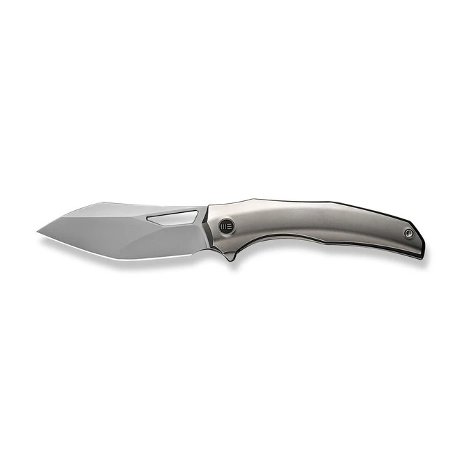 WE Ignio Folding Knife Polished Bead Blast Titanium Handle 20CV Wharnto Plain Edge Silver Bead Blast Finish WE22042B-4 10 WE Ignio Folding Knife Polished Bead Blast Titanium Handle 20CV Wharnto Plain Edge Silver Bead Blast Finish WE22042B-4 - Image 8