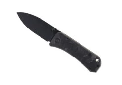WE Knife Banter Liner Lock Knife Marble Carbon Fiber Handle Black Plain S35VN Blade 2004H
