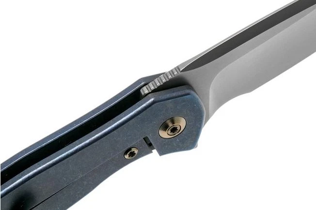 WE Knife Kitefin 2001F Blue Titanium, Bronze Line Pocket Knife 8 WE Knife Kitefin 2001F Blue Titanium, Bronze Line Pocket Knife - Image 6