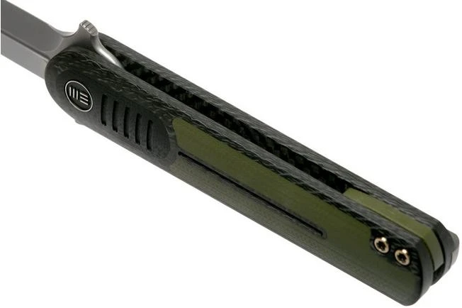 We Knife Angst 2002A Carbon Fibre, Green G10 Pocket Knife, Justin Lundquist Design 9 We Knife Angst 2002A Carbon Fibre, Green G10 Pocket Knife, Justin Lundquist Design - Image 7