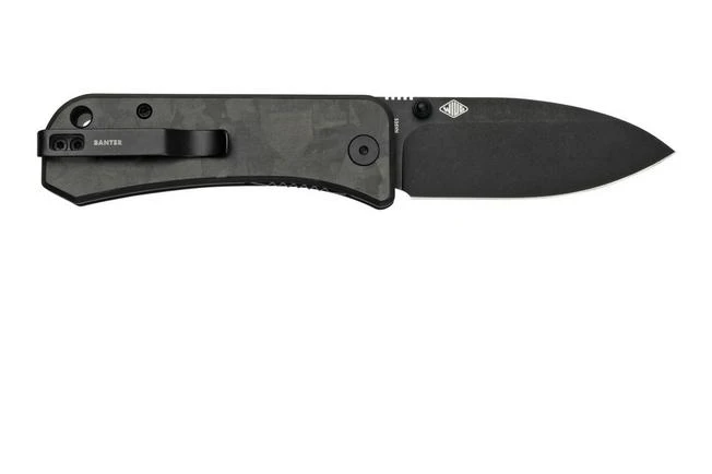 WE Knife Banter 2004H Marble Carbon Fibre Pocket Knife, Ben Petersen Design 4 WE Knife Banter 2004H Marble Carbon Fibre Pocket Knife, Ben Petersen Design - Image 2