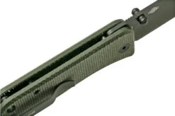 WE Knife Banter 2004J Dark Green Micarta, Black Pocket Knife, Ben Petersen Design -We Knife WK2004J 06 we