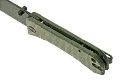 WE Knife Banter 2004J Dark Green Micarta, Black Pocket Knife, Ben Petersen Design -We Knife WK2004J 07 we