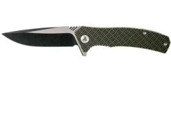 WE Knife 711B Blitz Pocket Knife, Green-black G10