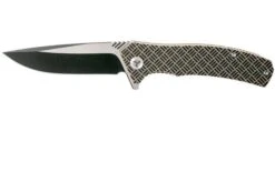 WE Knife 711D Blitz Pocket Knife, Tan-black G10