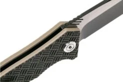 WE Knife 711D Blitz Pocket Knife, Tan-black G10 -We Knife WK711D 06 we knife wk711d 06