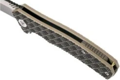 WE Knife 711D Blitz Pocket Knife, Tan-black G10 -We Knife WK711D 07 we knife wk711d 07