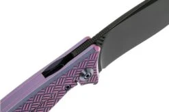 WE Knife Balaenoptera WK712A Pocket Knife, Purple Handle, Black Blade -We Knife WK712A 06 we knife wk712a 06 1