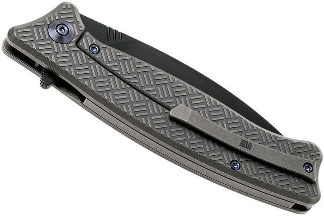 WE Knife Balaenoptera WK712C Pocket Knife, Grey Handle, Black Blade 6 WE Knife Balaenoptera WK712C Pocket Knife, Grey Handle, Black Blade - Image 4