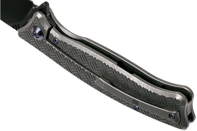 WE Knife Balaenoptera WK712C Pocket Knife, Grey Handle, Black Blade 7 WE Knife Balaenoptera WK712C Pocket Knife, Grey Handle, Black Blade - Image 5