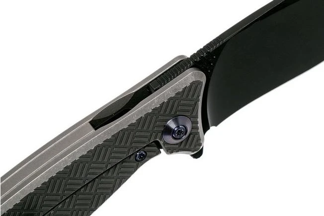 WE Knife Balaenoptera WK712C Pocket Knife, Grey Handle, Black Blade 8 WE Knife Balaenoptera WK712C Pocket Knife, Grey Handle, Black Blade - Image 6