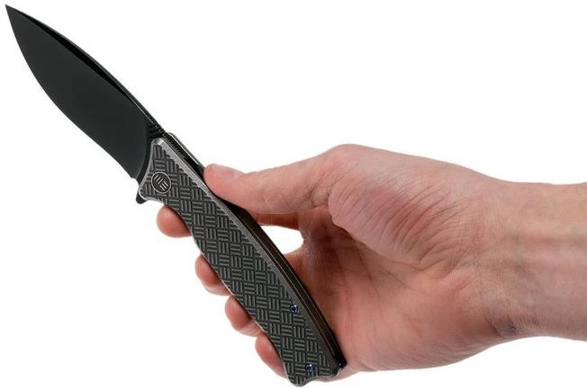 WE Knife Balaenoptera WK712C Pocket Knife, Grey Handle, Black Blade 10 WE Knife Balaenoptera WK712C Pocket Knife, Grey Handle, Black Blade - Image 8