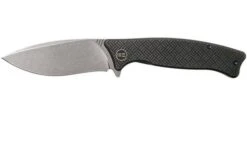 WE Knife Balaenoptera WK712D Pocket Knife, Grey Handle, Stonewashed Blade
