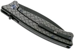 WE Knife Balaenoptera WK712E Pocket Knife, Black Handle, Black Blade -We Knife WK712E 04 we knife wk712e 04