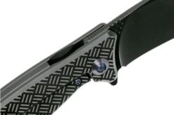 WE Knife Balaenoptera WK712E Pocket Knife, Black Handle, Black Blade -We Knife WK712E 06 we knife wk712e 06 1