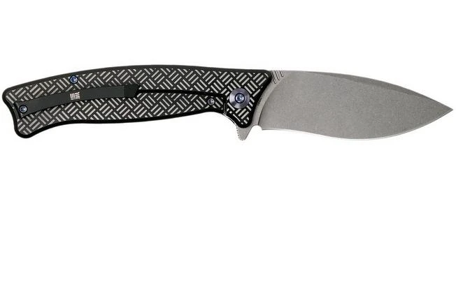 WE Knife Balaenoptera WK712F Pocket Knife, Black Handle, Stonewashed Blade 4 WE Knife Balaenoptera WK712F Pocket Knife, Black Handle, Stonewashed Blade - Image 2