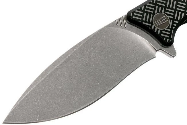 WE Knife Balaenoptera WK712F Pocket Knife, Black Handle, Stonewashed Blade 5 WE Knife Balaenoptera WK712F Pocket Knife, Black Handle, Stonewashed Blade - Image 3
