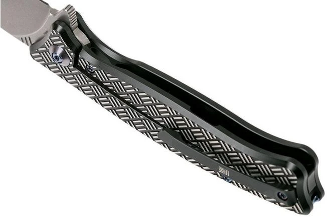 WE Knife Balaenoptera WK712F Pocket Knife, Black Handle, Stonewashed Blade 7 WE Knife Balaenoptera WK712F Pocket Knife, Black Handle, Stonewashed Blade - Image 5