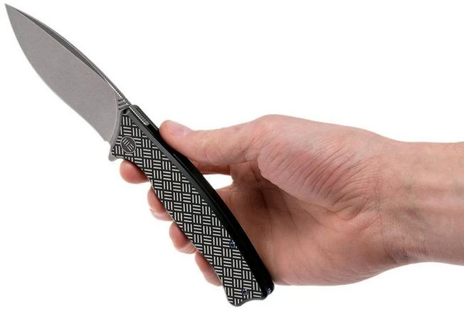 WE Knife Balaenoptera WK712F Pocket Knife, Black Handle, Stonewashed Blade 10 WE Knife Balaenoptera WK712F Pocket Knife, Black Handle, Stonewashed Blade - Image 8